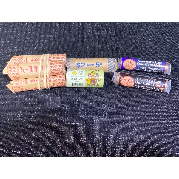 Collection of Coin Rolls