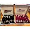 Image 1 : vintage set of Hildesheimer Rose silver-plated dessert forks and spoons