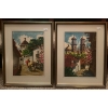 Image 1 : Set of Vintage Impressionist Water Color Paintings by "Cruz"