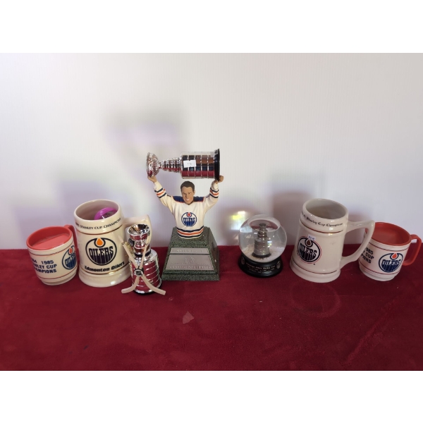 Mark Messier Statue, Stanley Cups and Mugs