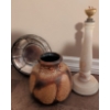 Image 3 : Blue Mountain Pottery Vessels w/ Fat Lava Jug Onyx Lamp Base Wooden Candlestick Holders & More