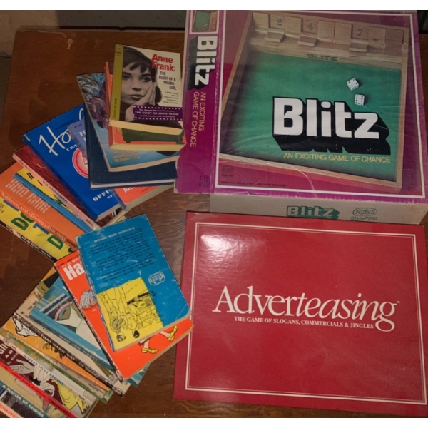 Vintage Reads & Games - Anne Frank, Adverteasing, Blitz 
