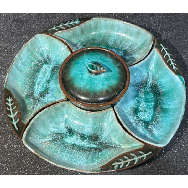 Blue Mountain Pottery Chips & Dip Bowl