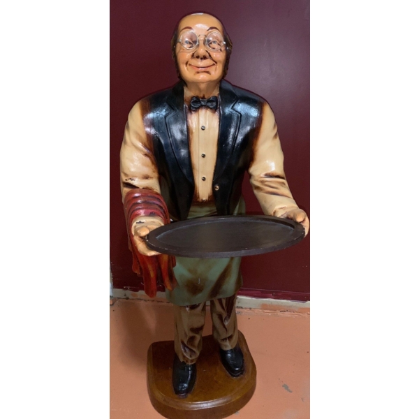 Resin Butler Statue 37 T, 12 L, 9 W