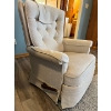 Image 1 :  Fabric La-Z-Boy rocking recliner light off white material in amazing condition 37” h 33”w 20” depth