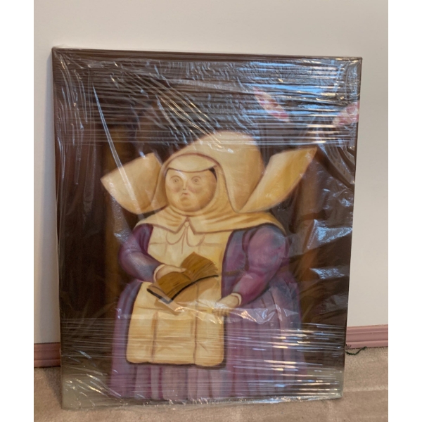 Healthy Sister Nun Oil on Canvas Artist Unknown 16x17