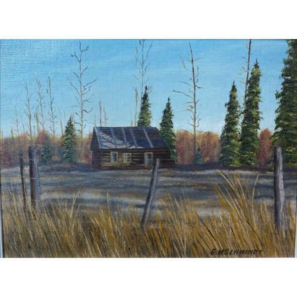 G.W. Schwindt Landscape Painting