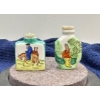 Image 1 : Hand Painted Ceramic Snuff Bottles with Spoons 2H 