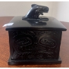 Image 1 : Haida Argillite Black Orca Box  5 x 4 x 4