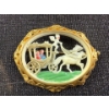 Image 1 : Maloupa Paris Celluloid Lovers Chariot Brooch