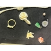 Image 3 : Collection of Costume Jewelry; Broaches, Necklace, Pendants, etc