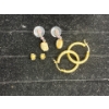 Image 1 : Collection of Earrings. One pair is 10k gold 1.24g. One pair is 14k 0.83