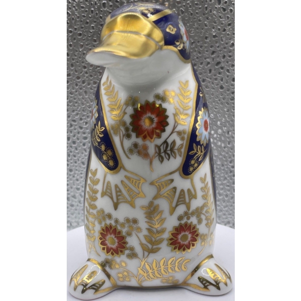 Gorgeous English Royal Crown Derby Bone China Platypus- 5 In Tall