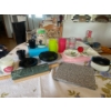 Image 1 : Assorted Kitchen Supplies, Marble Rolling Pin, Marbe Board and more.