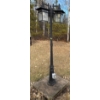 Image 1 : Three Headed Outdoor Lamp Post  Durable Black Aluminum- Light Your Way Home