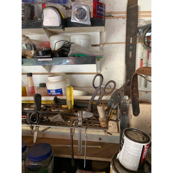 Workshop Tools, Workbench, and Supplies