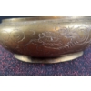 Image 7 : Engraved Brass Chinese Dragon Bowl, 7 Inches and Chinese Carved Cinnabar Lacquer Box 