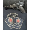 Image 1 : Authentic City Of Edmonton Police Patches w/ Marksman Repeater Air Pistol/BB Gun