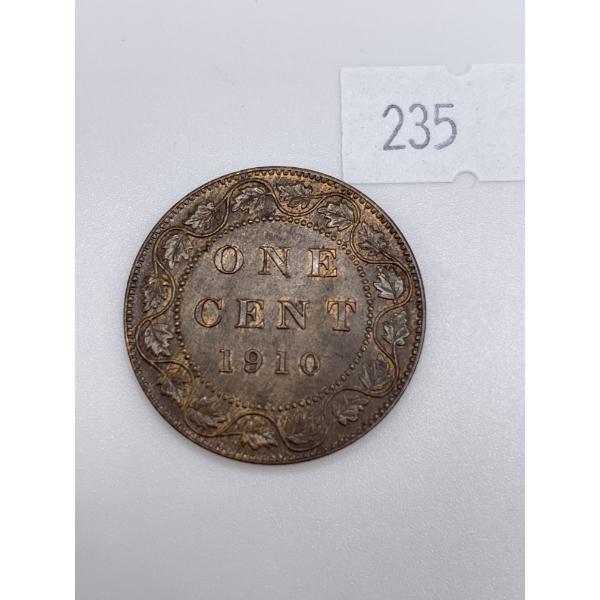 1910 Canadian Large One Cent