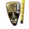 Image 15 : 4 Carved Stone Sculptures: Pyramid, Mask, Buffalo, Hawk