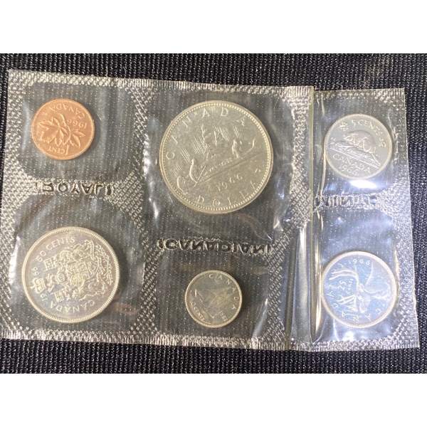 1966 Canadian Silver Uncirculated Coin Set