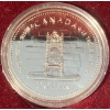 Image 2 : 1977 Canada Throne of the Senate Dollar Coin 50% Silver 23.33 Grams