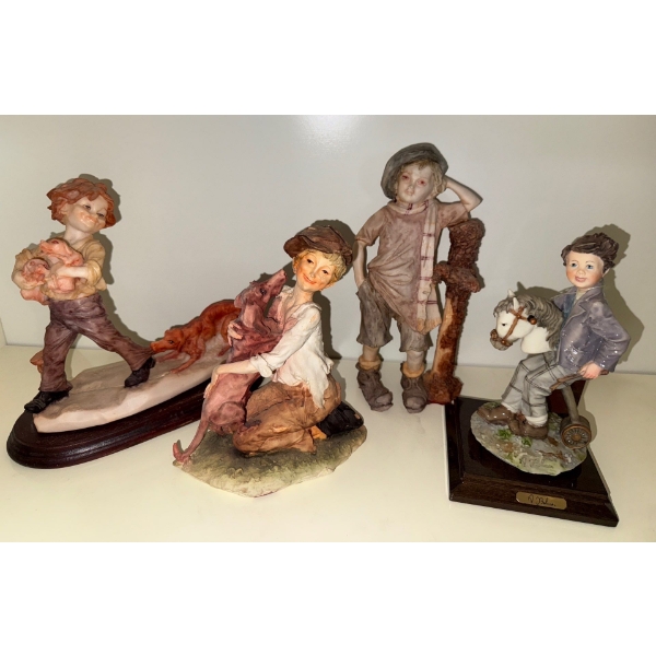 Capodimonte Style Porcelain Figurines 8L