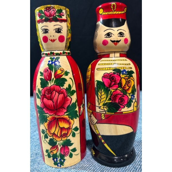 Vintage Matryoshka Rodnik Bottle Holders 
