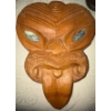 Image 3 : New Zealand "Maori" Wood Mask Carved Souvenir Head & Coat of Arms Imperial Crests & More
