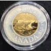 Image 2 : 2000 Polar Bear Proof Coin 24K Gold Plated Core 92.5% Silver 8.83 Grams