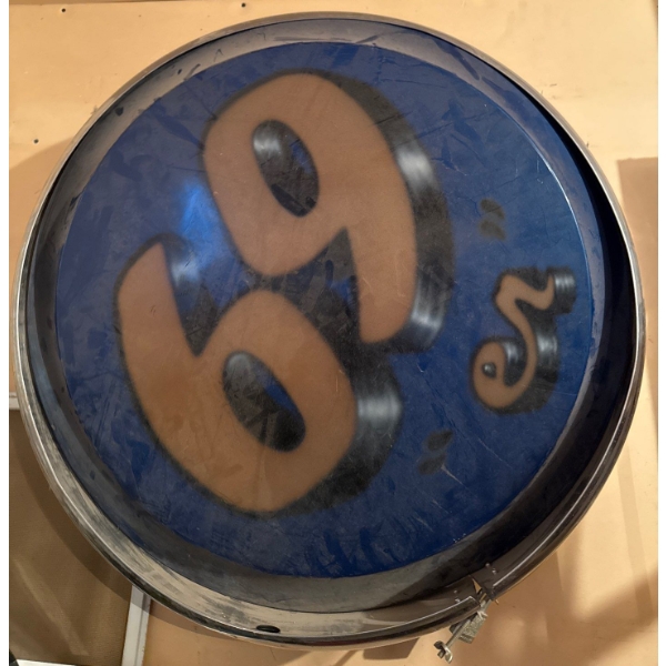 Vintage 69 Tire Covering- Road sign Signage