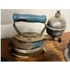 Image 3 : Vintage GSW Beacon kerosene barn lantern. Vintage Coleman InstantLite Model 4A blue enamel gas iron