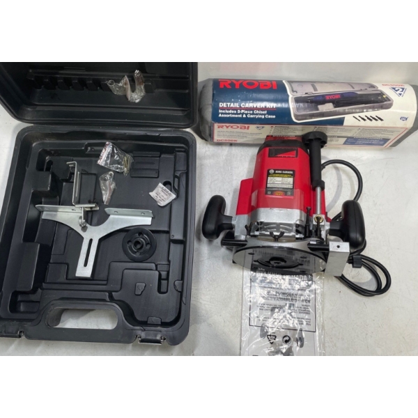 King Canada Plunge Router and Ryobi Detail Carver Kit