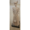 Image 1 : Austin Production Plaster Resin Statue of Woman Holding Parasol 6 W, 5 D, 19 T (Including Base)