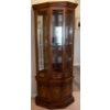 Image 1 : Cherry Oak Corner Curio Cabinet 28x10x71