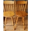 Pair of Wooden Bar Stools 16 W, 16 D, 44 T