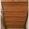 Image 1 : Stone Oak Solid Wood 5 Drawer Dressing Table 30x15x45