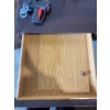 Image 3 : Mahogany Wooden Desk with Three Drawers and Storage Features