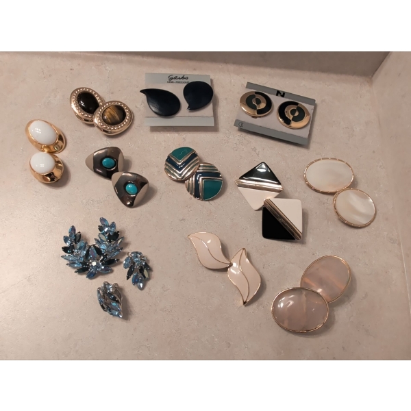 Clip On Earrings and Brooches