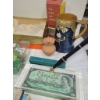 Image 2 : Chinese Slippers, an 8 Foot Crossword Puzzle, Vintage Postcards, and Glass Animals