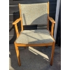 Image 3 : Quality & Chic Mid Century 9 Piece Teak w/ Tweed Upholstery Dining Set   