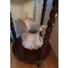 Image 4 : Wooden Washstand with Mirror, Ceramic Basin, Pitcher, and Candle Holders
