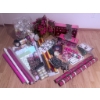 Image 1 : Holiday Gift Wrapping and Decoration Lot with Wrap, Bows, Ribbons, and Ornaments