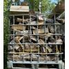 Image 1 : Single Large IBC Metal Tote Cage; 39inx47in, 45In Tall w/ Contents (Firewood) 
