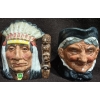 Image 3 : 4 Mini Royal Doulton Mugs (1966 The Lumberjack D6613, Old Charley D5527, 