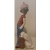 Image 2 :  LLADRO Porcelain Sad Clown w/ Canine Companion 8T