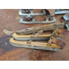 Image 1 : Vintage Ice Skates with Leather Straps and Wooden Components