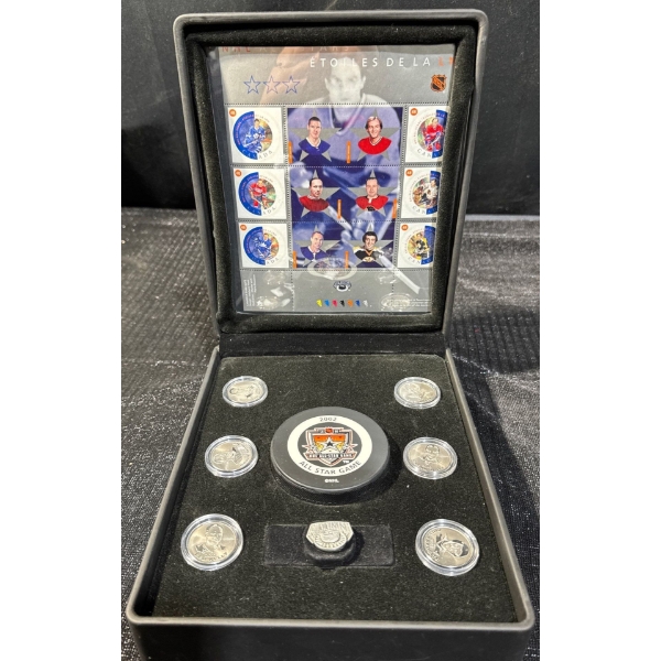 2002 NHL All-Stars Commemorative Stamp & Medallion Set