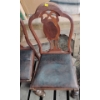 Image 3 : Lovely Vintage Wooden Table w/ 4 Matching Chairs - 56W, 42D, 31T 