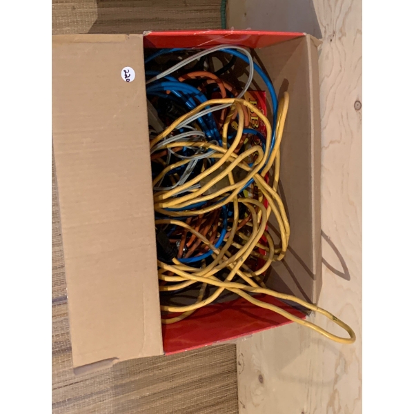 Box Full of Heavy Duty Extension Cords
